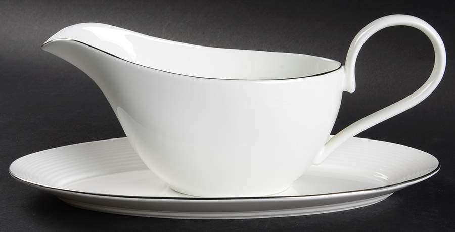 Gordon Ramsay Platinum Gravy Boat & Underplate by Royal Doulton-1