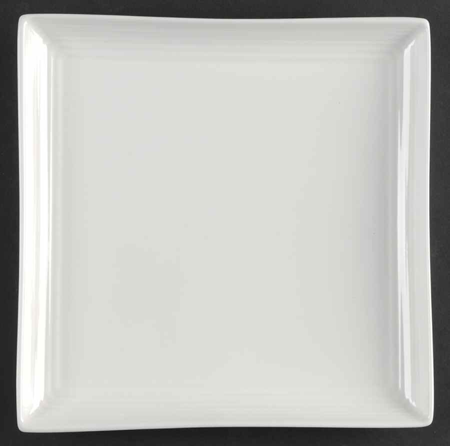 Gordon Ramsay White (Bone, No Trim) Square Luncheon Plate by Royal Doulton-1