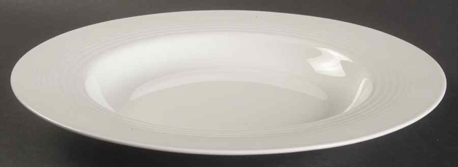 Gordon Ramsay White (Bone, No Trim) Large Rim Soup Bowl by Royal Doulton-1