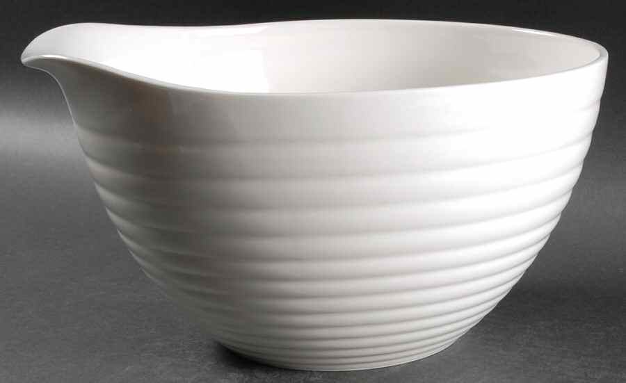 Maze White (Porcelain) 11" Mixing Bowl by Royal Doulton-1