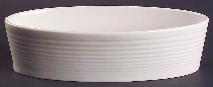 Maze White (Porcelain) 9" Pie Baking Plate by Royal Doulton-1