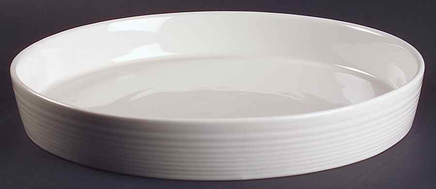 Maze White (Porcelain) 12" Quiche by Royal Doulton-1