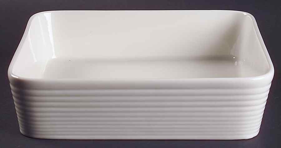 Maze White (Porcelain) 10" Square Roaster by Royal Doulton-1