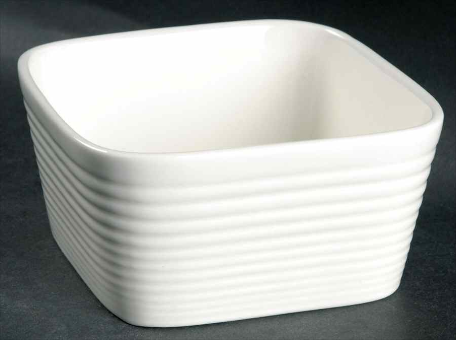 Maze White (Porcelain) 5" Square Roaster by Royal Doulton-1
