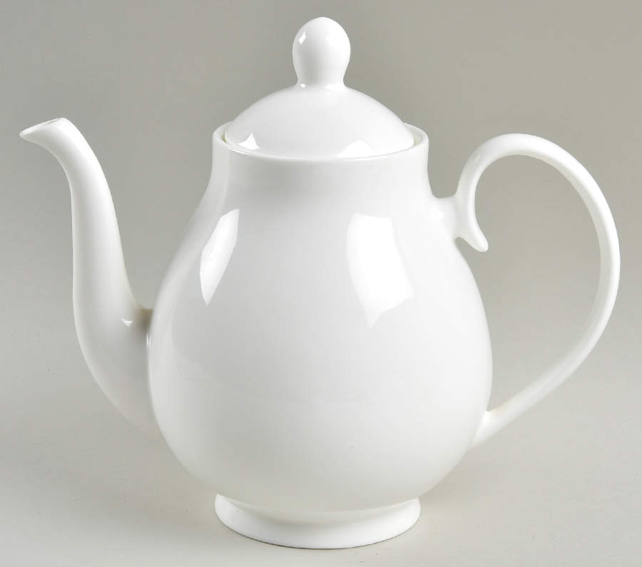 Signature White Teapot & Lid by Royal Doulton-1