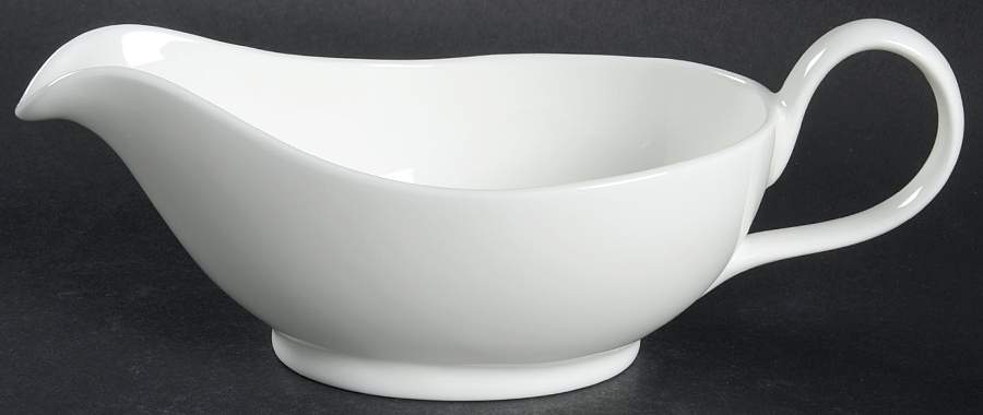 Signature White Gravy Boat by Royal Doulton-1