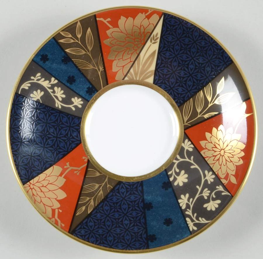 Kimono Saucer by Royal Crown Derby-1