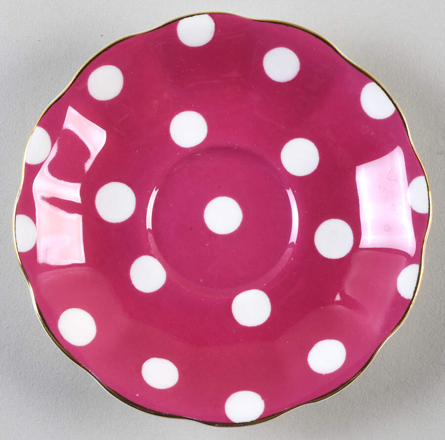 Polka Dot Series Saucer for Footed Cup by Royal Albert-1