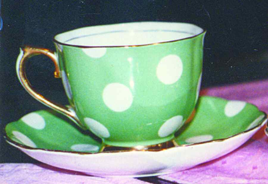 Polka Dot Series Footed Cup & Saucer Set by Royal Albert-1