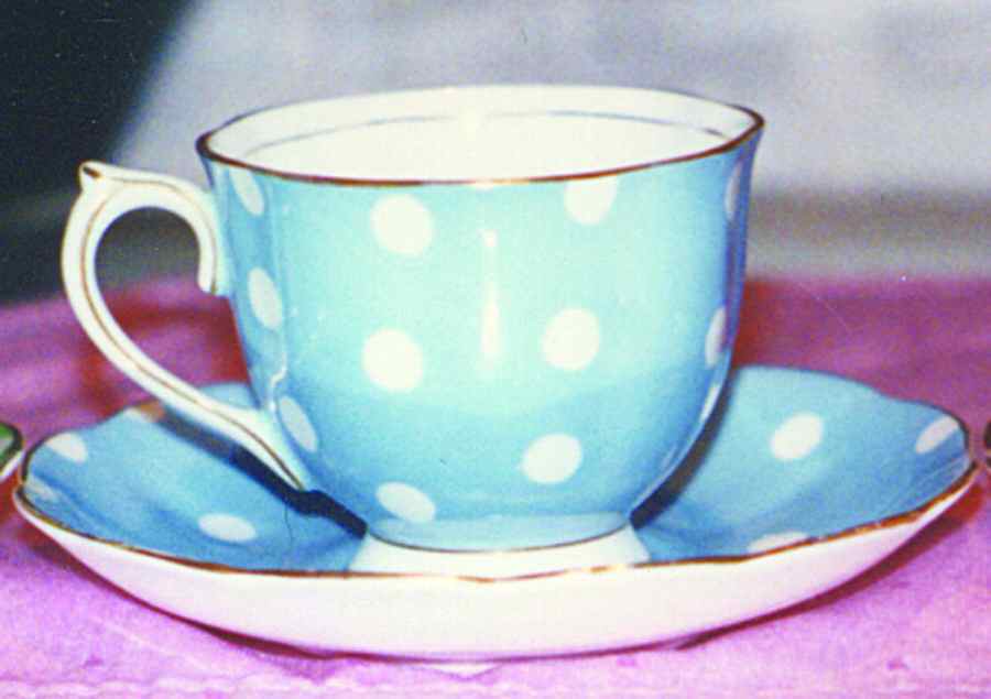 Polka Dot Series Footed Cup & Saucer Set by Royal Albert-1