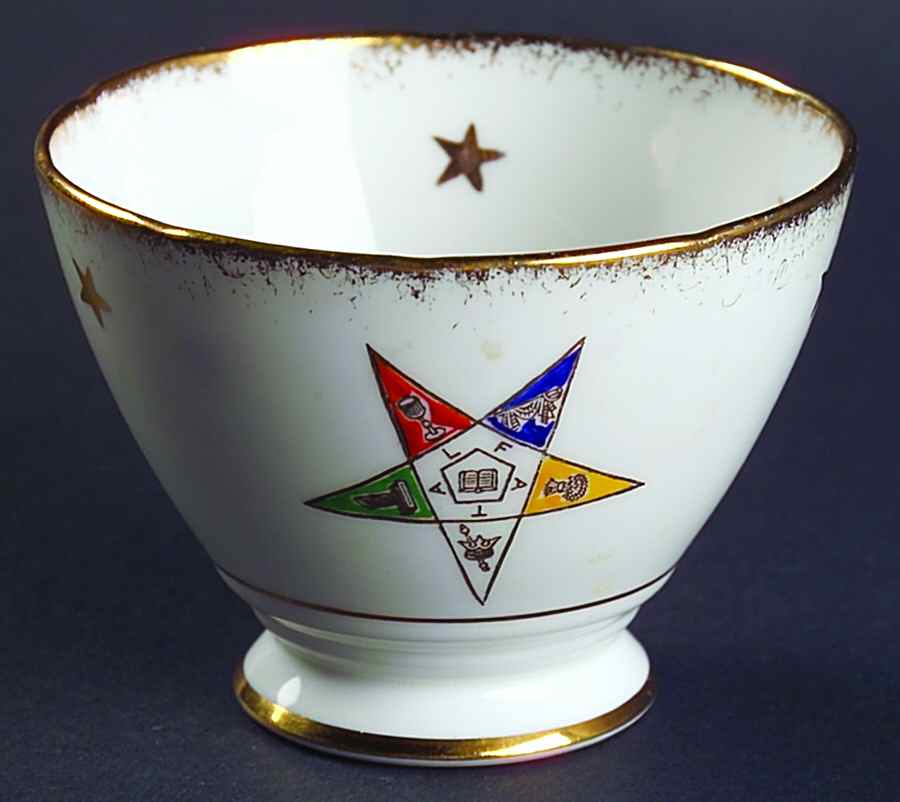 Order of the Eastern Star Mini Open Sugar Bowl by Royal Stafford-1