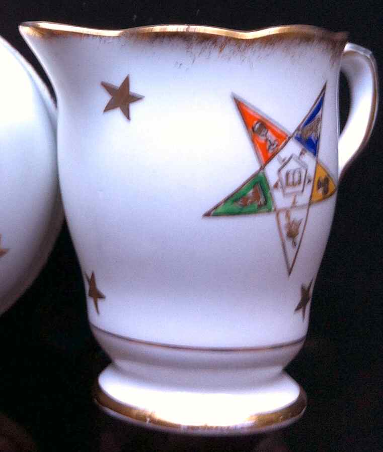 Order of the Eastern Star Mini Creamer by Royal Stafford-1