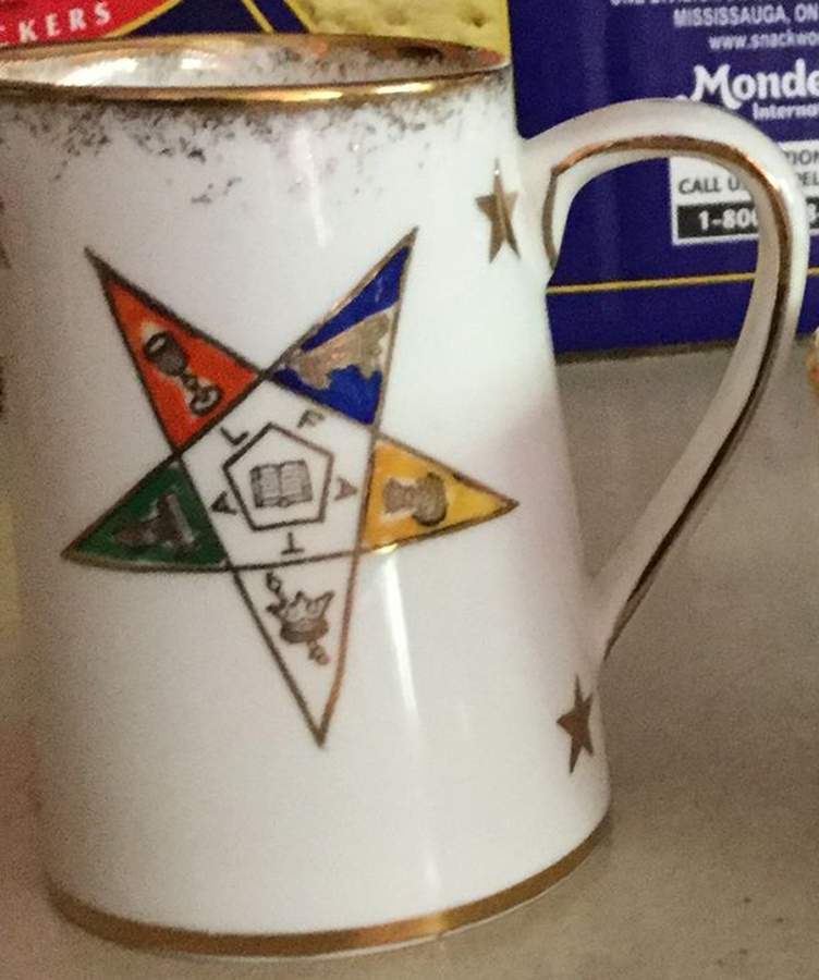 Order of the Eastern Star Mini Creamer by Royal Stafford-1