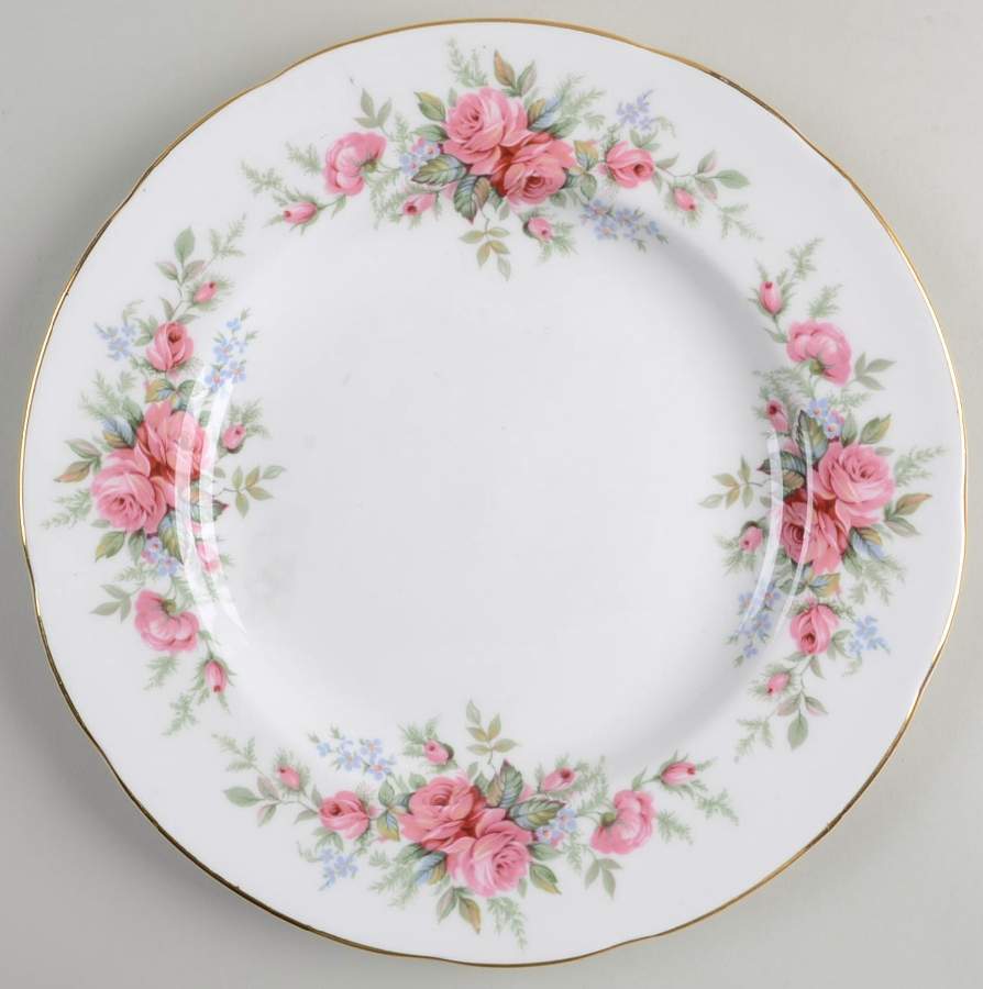 Rambling Rose (Scalloped) Salad Plate by Royal Standard-1