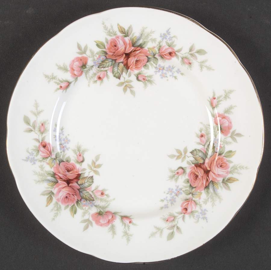 Rambling Rose (Scalloped) Bread & Butter Plate by Royal Standard-1