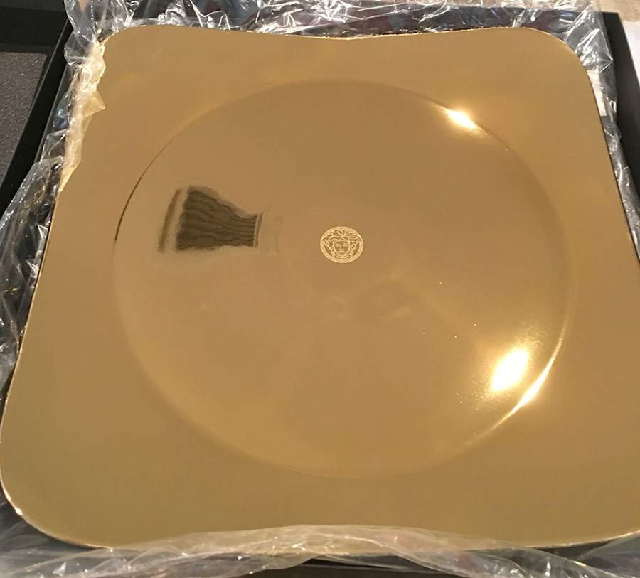 Medusa Red (Square) Service Plate (Charger) by Rosenthal - Continental-1
