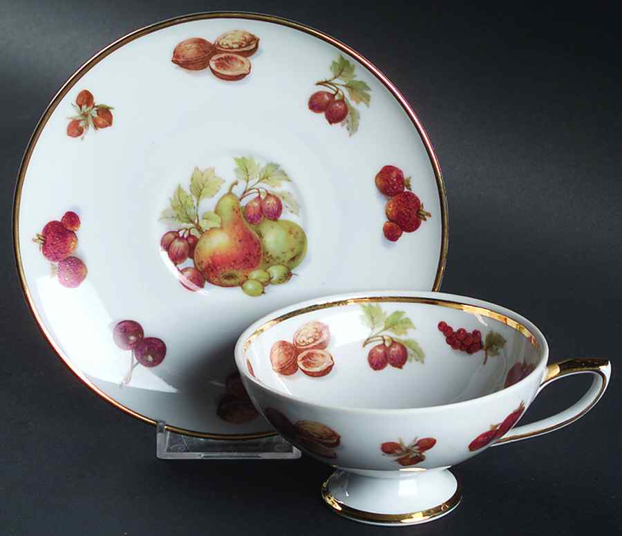 R03117 Footed Cup & Saucer Set by Royal Hanover-1