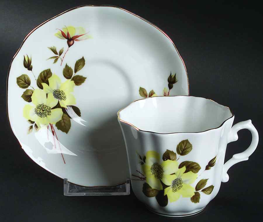 1513E Flat Cup & Saucer Set by Royal Grafton-1
