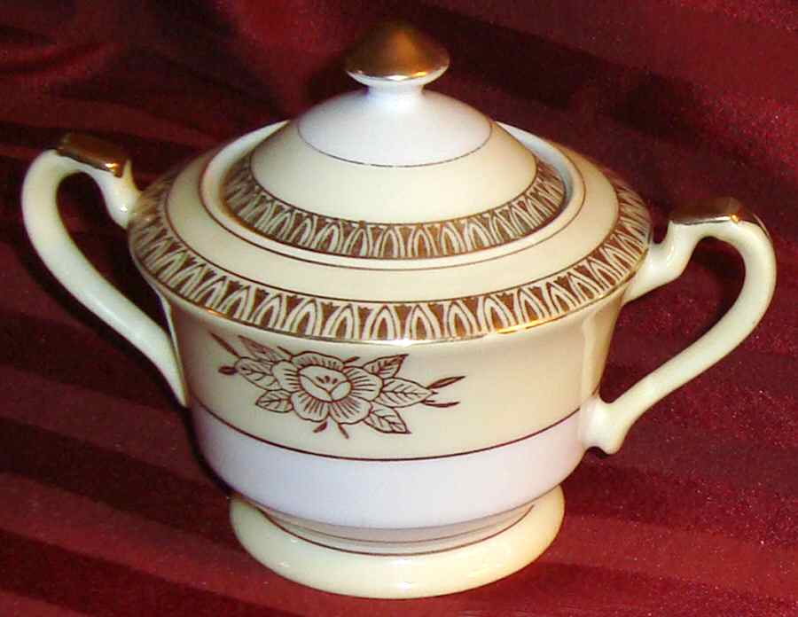RNS21 Sugar Bowl & Lid by Ransom (Japan)-1