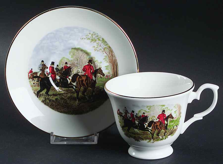 RKX2 Footed Cup & Saucer Set by Royal Kensington-1