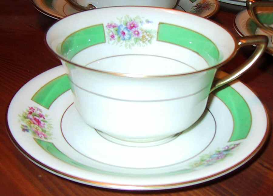 Emerald, The Footed Cup & Saucer Set by Rosenthal - Continental-1