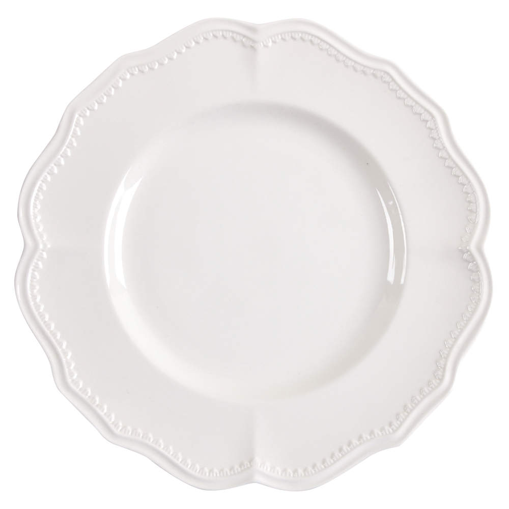 Classic White Dinner Plate by Red Vanilla-1