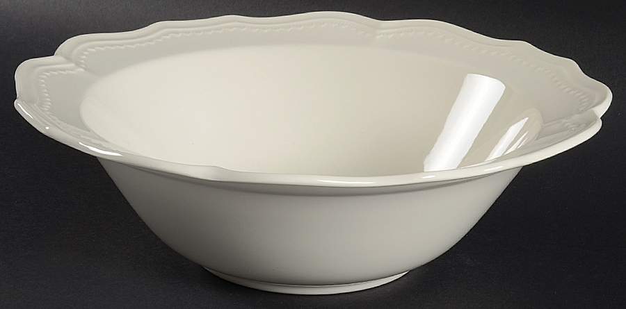 Classic White 10" Round Vegetable Bowl by Red Vanilla-1