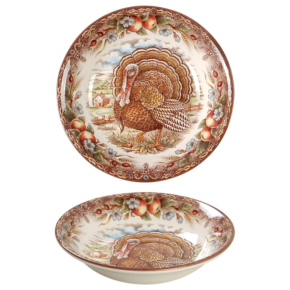Turkey Brown, Multicolor Coupe Cereal Bowl by Royal Stafford-1