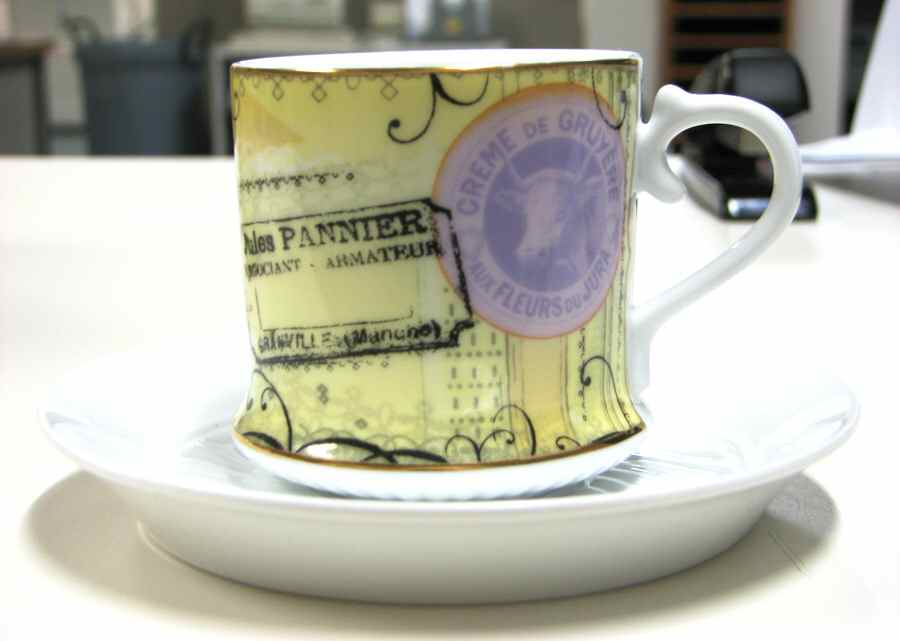 Epicerie Flat Cup & Saucer Set by Rosanna-1