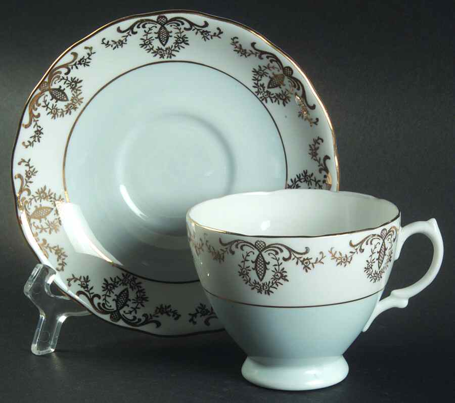 7354 Footed Cup & Saucer Set by Royal Vale-1