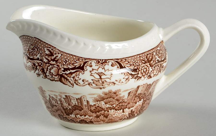 Historic Castles Brown Creamer by Ridgway (Ridgways)-1