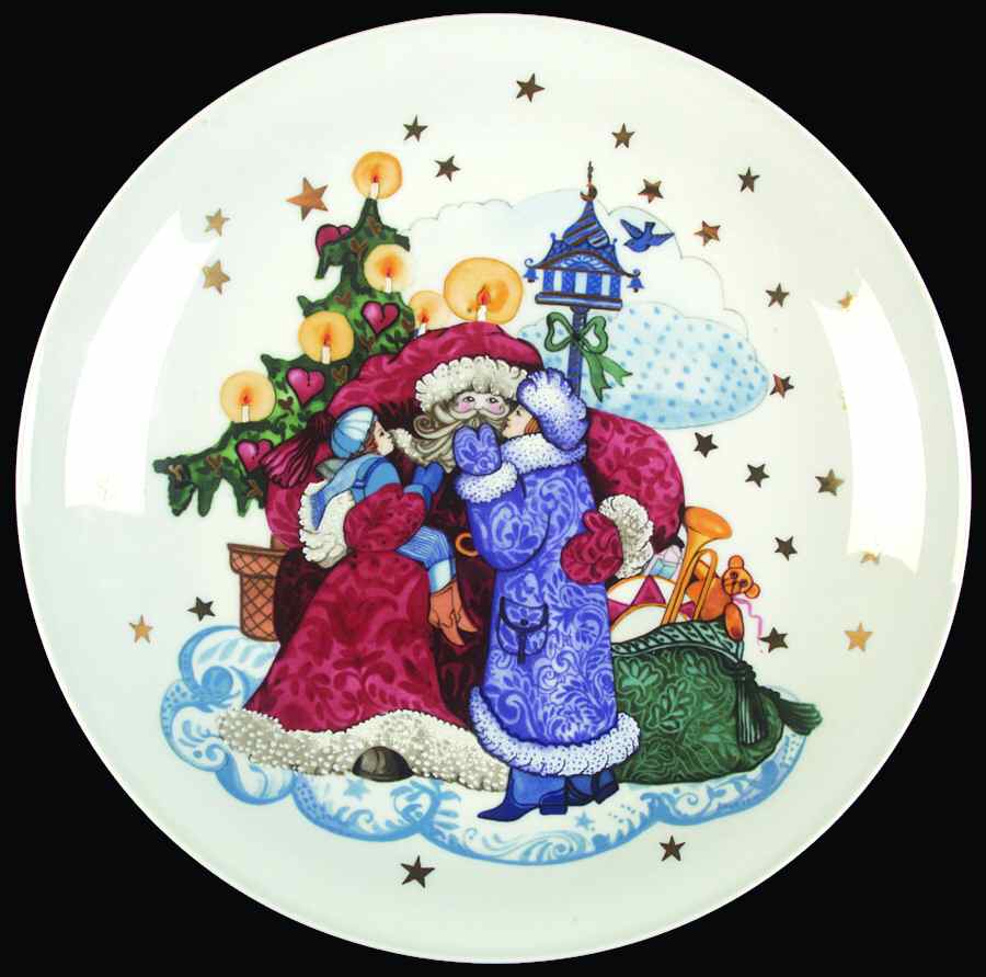 Jingle Bells 12" Chop Plate (Round Platter) by Royal Copenhagen-1