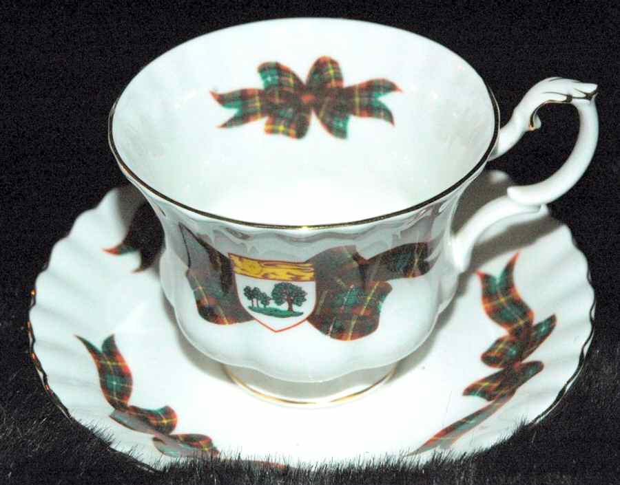 Prince Edward Island Tartan Footed Cup & Saucer Set by Royal Albert-1