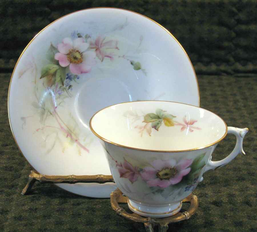 W8474 Footed Cup & Saucer Set by Royal Worcester-1