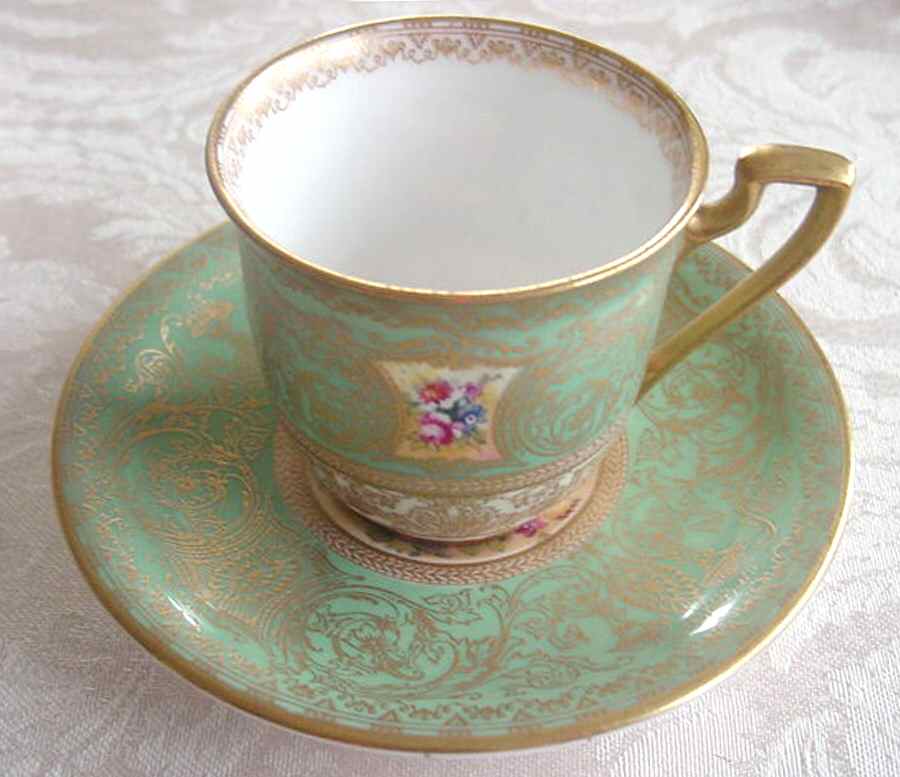 C2437 Flat Cup & Saucer Set by Royal Worcester-1