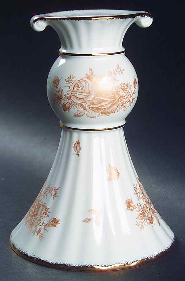 Old Country Roses Gold 6" Candlestick by Royal Albert-1