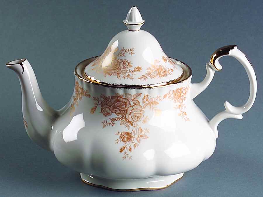 Old Country Roses Gold Teapot & Lid by Royal Albert-1