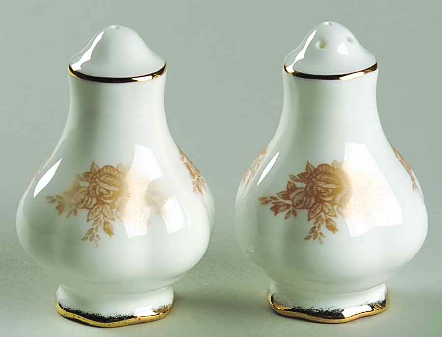 Old Country Roses Gold Salt & Pepper Set by Royal Albert-1