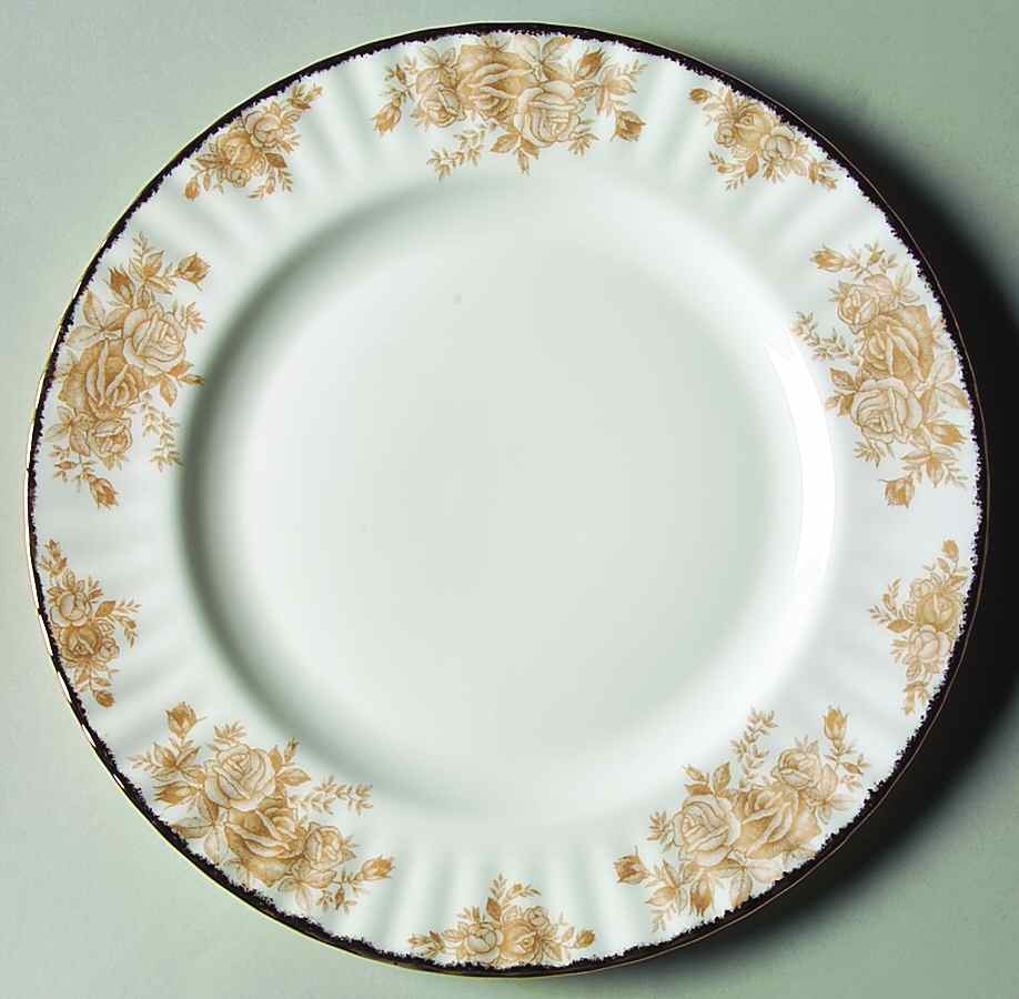 Old Country Roses Gold Dinner Plate by Royal Albert-1