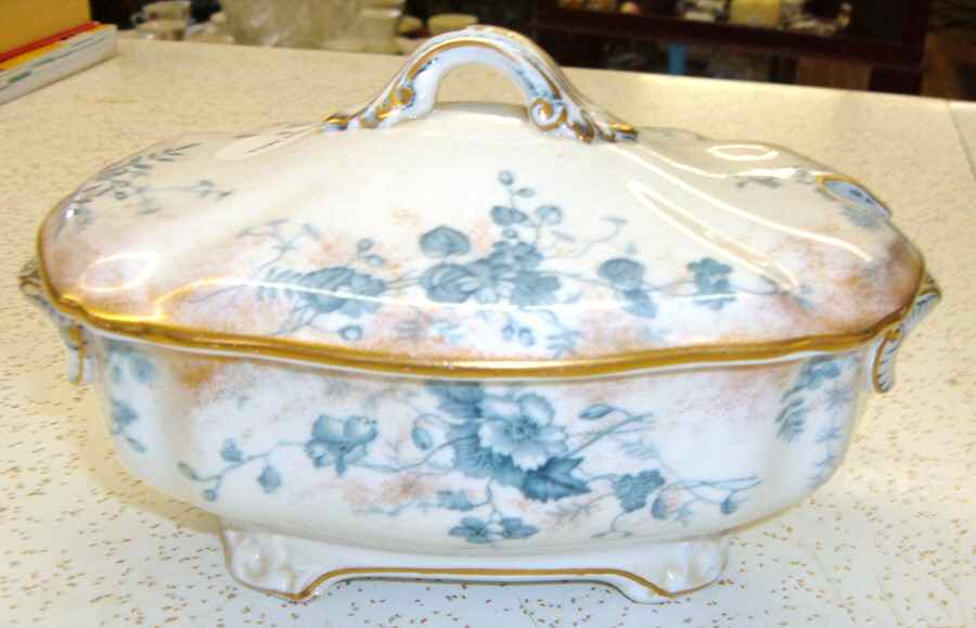 Sorrento Blue Oval Covered Vegetable by Royal Doulton-1