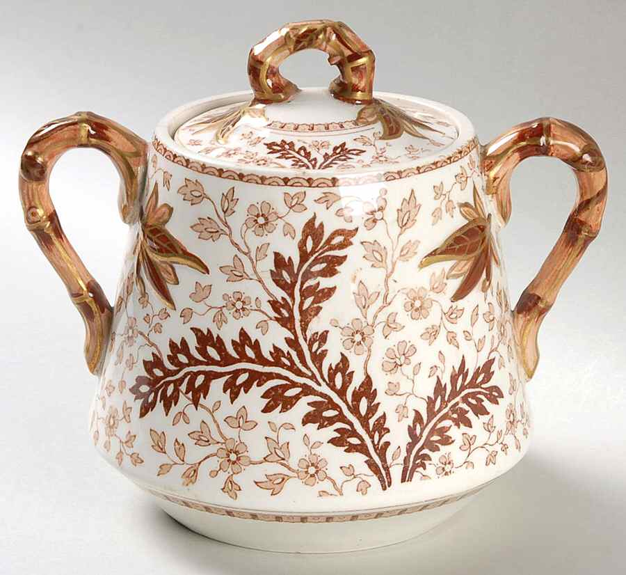 Deak Brown Sugar Bowl & Lid by Ridgway (Ridgways)-1