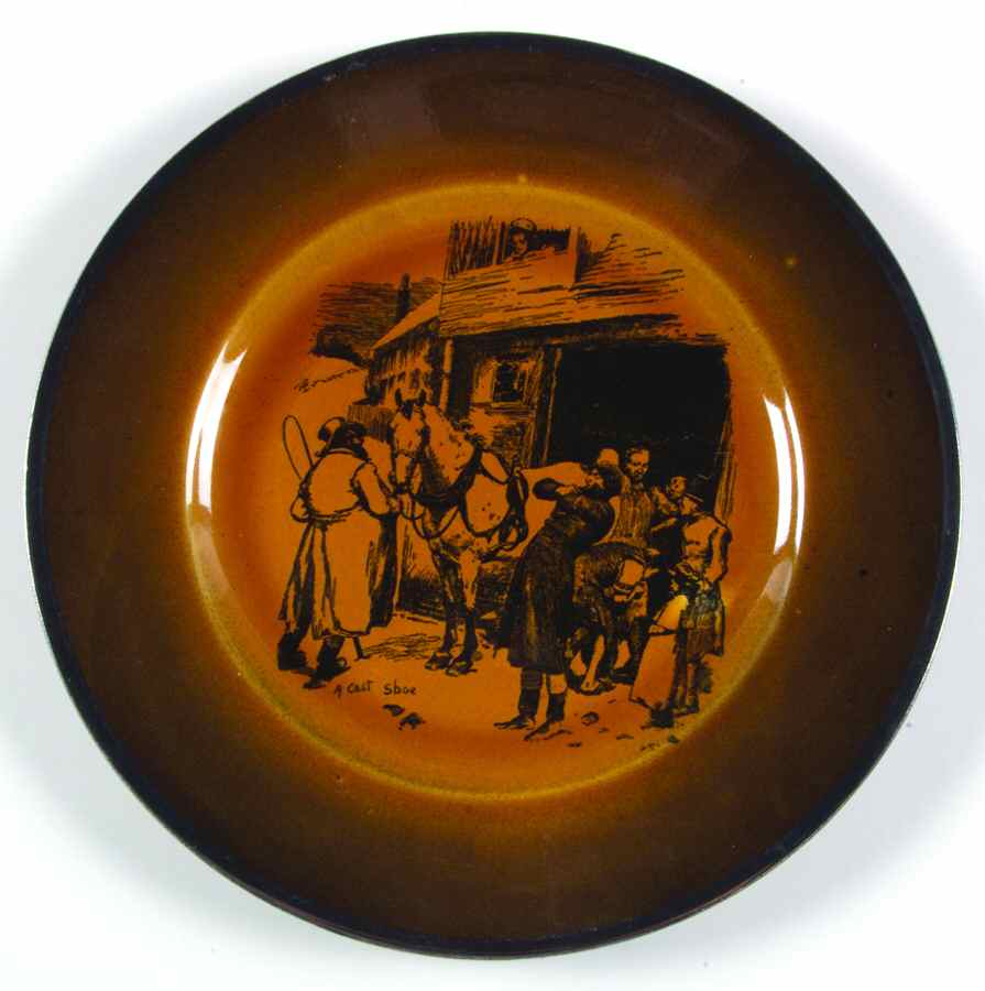 Coaching Days (Platinum Band) Luncheon Plate by Ridgway (Ridgways)-1