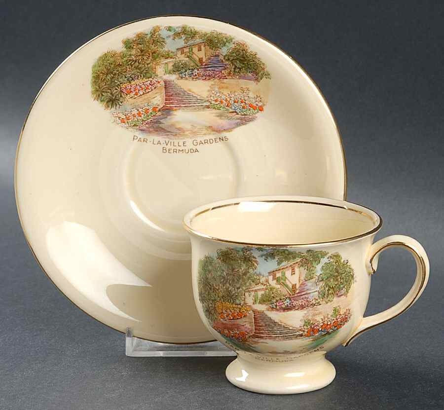RWI207 Footed Cup & Saucer Set by Royal Winton-1