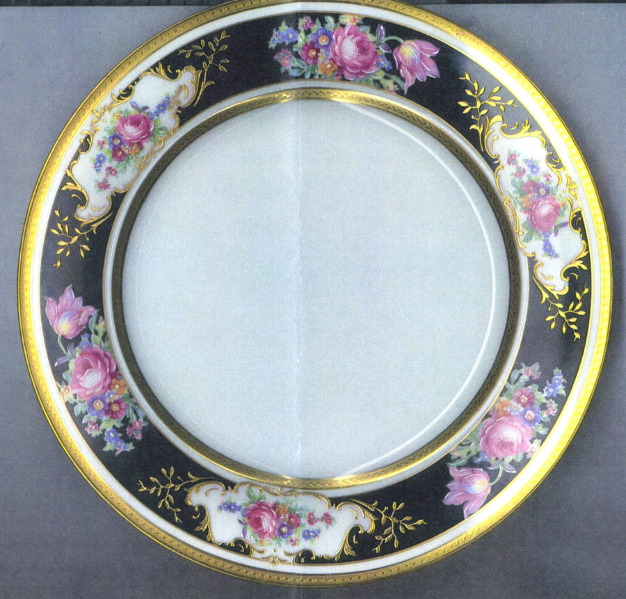 Double Drours Dinner Plate by Royal Limoges-1