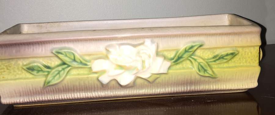 Gardenia Silver Haze Gray Window Box Planter by Roseville-1