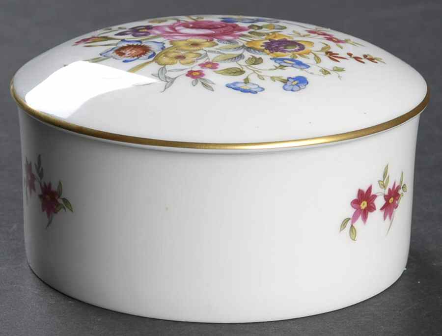 RW209 4" Round Box & Lid by Royal Worcester-1