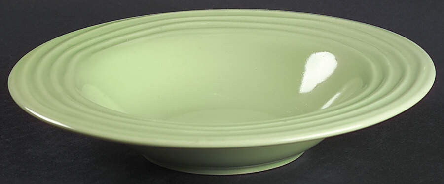 RNF20 Green Rim Soup Bowl by Royal Norfolk-1