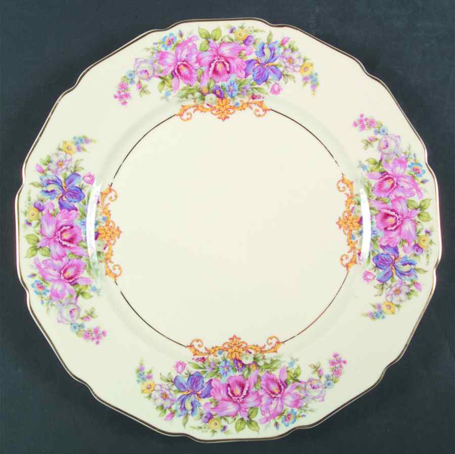 Gwendolyn (Yellow or Yellow & Red Scrolls) Dinner Plate by Rosenthal - Continental-1