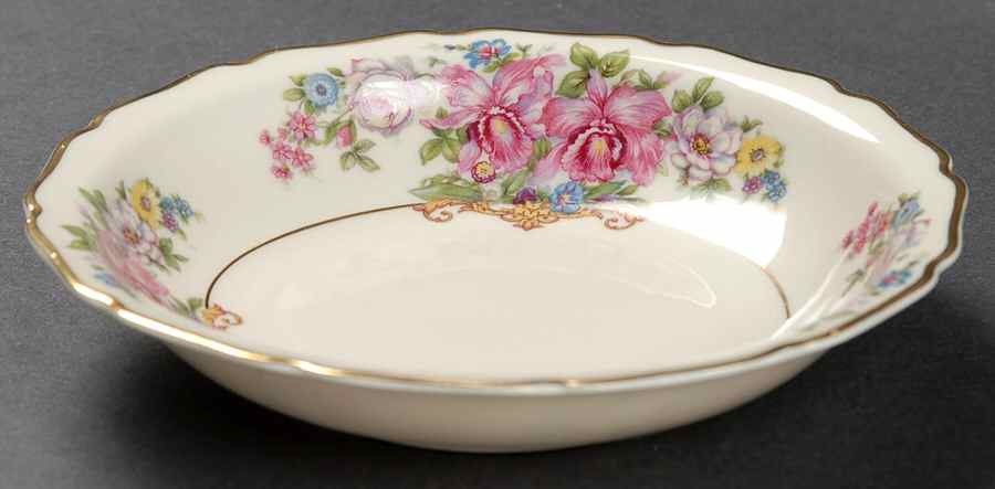 Gwendolyn (Yellow or Yellow & Red Scrolls) Fruit/Dessert (Sauce) Bowl by Rosenthal - Continental-1