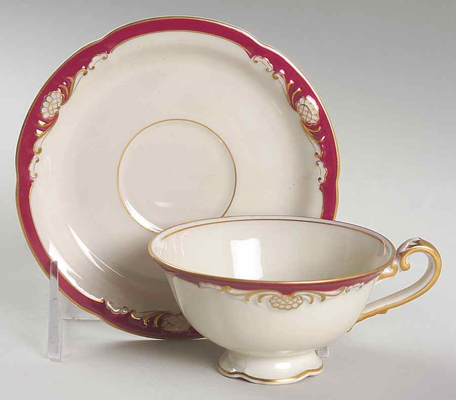 ROT265 Footed Demitasse Cup & Saucer Set by Royal Tettau-1